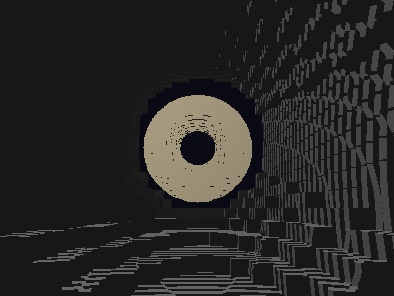 Pinhole outward view